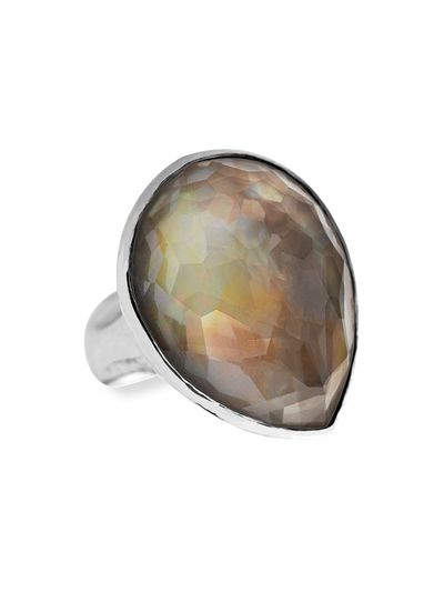 Ippolita Women's Wonderland Sterling Silver, Rock Crystal & Mother-Of-Pearl Ring