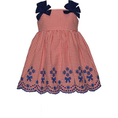 Iris & Ivy Iris & Ivy Americana Bow Shoulder Dress