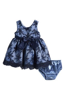 Iris & Ivy Iris & Ivy Border Embroidered Empire Waist Party Dress & Bloomers Set
