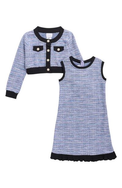 Iris & Ivy Iris & Ivy Kids' Boucle Dress & Cardigan Set