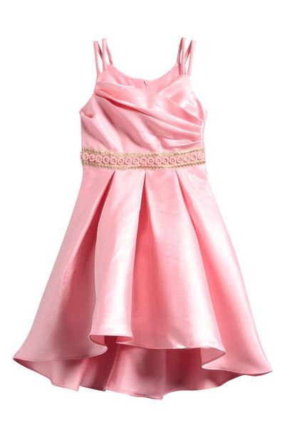 Iris & Ivy Iris & Ivy Kids' Draped Bodice Mikado Party Dress