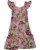 Iris & Ivy Iris & Ivy Kids' Floral Flutter Sleeve Party Dress & Crossbody Bag Set - 1
