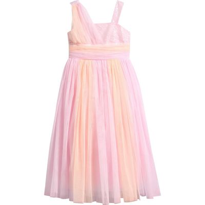 Iris & Ivy Iris & Ivy Kids' Glitter Asymmetric Dress