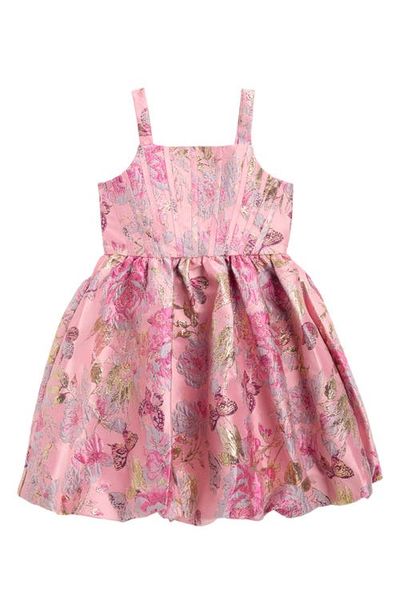 Iris & Ivy Iris & Ivy Kids' Metallic Floral Party Dress