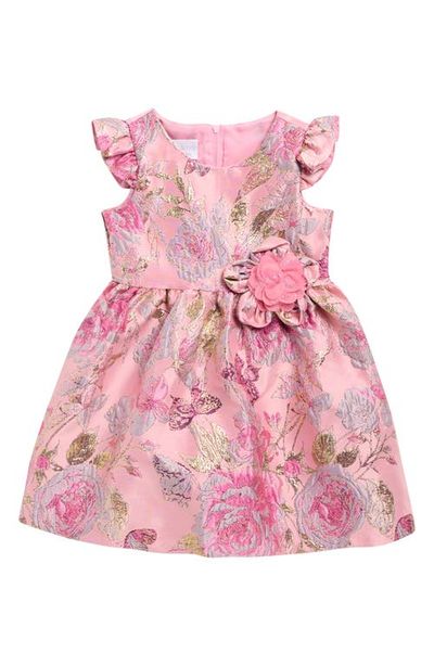 Iris & Ivy Iris & Ivy Kids' Metallic Jacquard Fit & Flare Dress