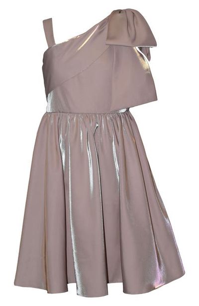 Iris & Ivy Iris & Ivy Kids' One Shoulder Shimmer Dress