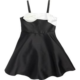 Iris & Ivy Iris & Ivy Kids' Rose Appliqu Satin Dress