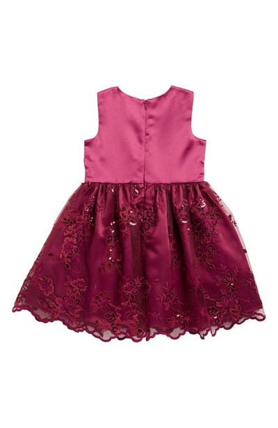 Iris & Ivy Iris & Ivy Kids' Scalloped Hem Embroidered Party Dress