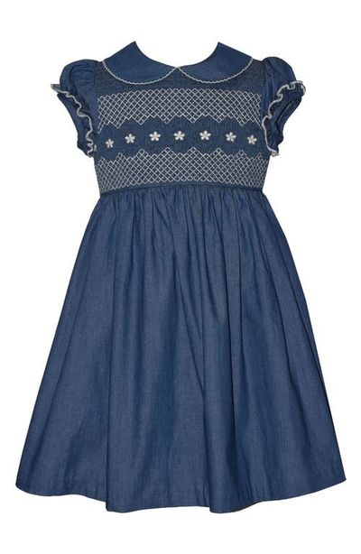 Iris & Ivy Iris & Ivy Kids' Smocked Denim Dress