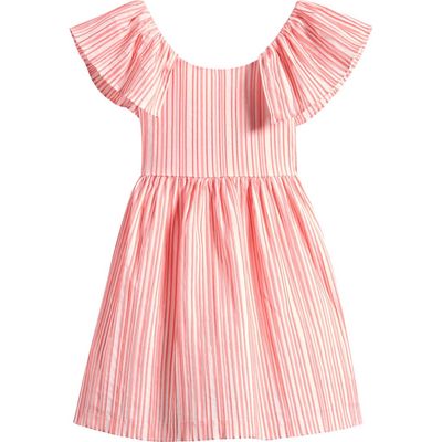 Iris & Ivy Iris & Ivy Kids' Stripe Flutter Sleeve Party Dress