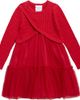 Iris & Ivy Iris & Ivy Kids' Tiered Mesh Long Sleeve Sweater Dress  - 1