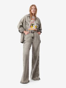 IRO ANDREEASPE Button Denim Pants (IOPDS25102GYL)