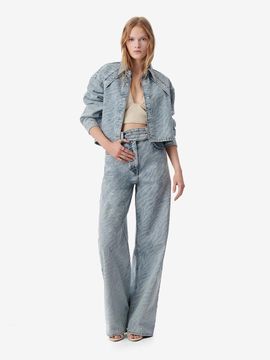 IRO ELAZAR Zebra Denim Pants (IOPDS25106BUL)
