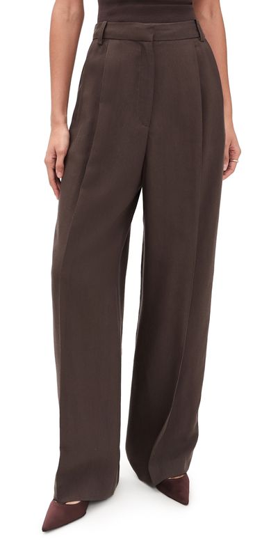 IRO IRO Helis Trousers Dark Brown