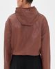 IRO IRO Ranura Lambskin Leather Jacket Mahogany - 3