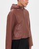 IRO IRO Ranura Lambskin Leather Jacket Mahogany - 4