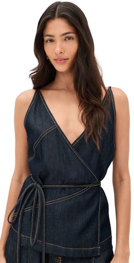 IRO IRO Renata Top Satin Denim