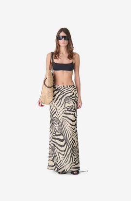 IRO IRO Tilly Zebra Print Maxi Skirt