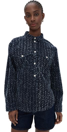 IRO IRO Velini Denim Shirt Jacket Denim Curl