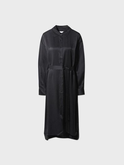 IRO Silk Straight Cut Relaxed Fit Dress [Black] (IODLS25103BKX)