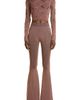 Isa Boulder Isa Boulder Argyle Lace Cutout Crop Sweater - 2