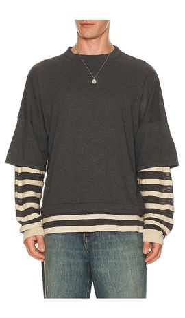 ISA BOULDER ISA BOULDER Gauzine Stripe Long Sleeves