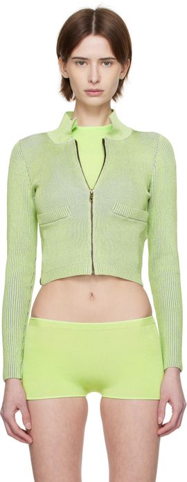 Isa Boulder Isa Boulder Green Tracksuit Zip-Up Sweater