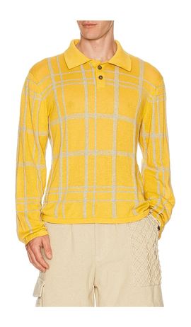 ISA BOULDER ISA BOULDER Meshline Polo Shirt
