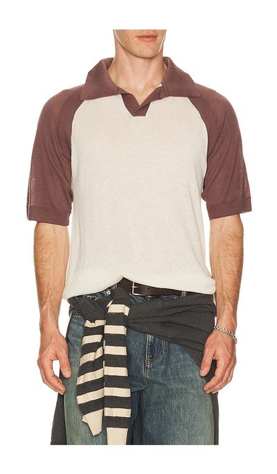 ISA BOULDER ISA BOULDER Raglan Polo Shirt