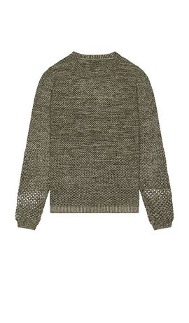 ISA BOULDER ISA BOULDER Solid Crochet Crewneck Sweater