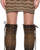 Isa Boulder Isa Boulder SSENSE Exclusive Beige & Brown Miniskirt - 1