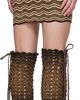 Isa Boulder Isa Boulder SSENSE Exclusive Beige & Brown Miniskirt - 3