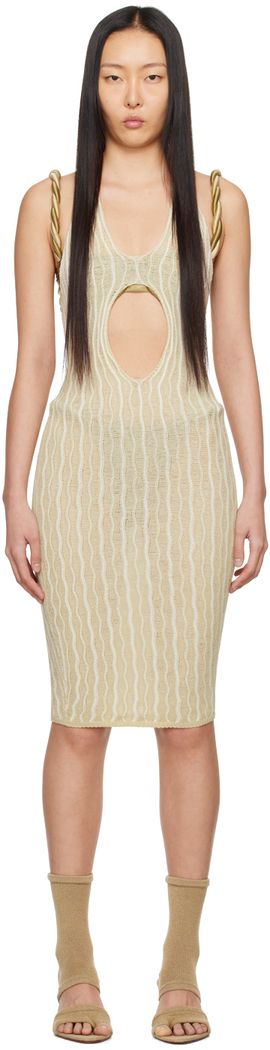 Isa Boulder Isa Boulder SSENSE Exclusive Beige Cactus Minidress