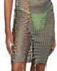 Isa Boulder Isa Boulder SSENSE Exclusive Green & Purple Broken Vase Dress - 4