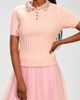 Isaac Mizrahi New York Isaac Mizrahi New York Crystal Accent Polo Sweater - 1