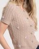Isaac Mizrahi New York Isaac Mizrahi New York Embellished Cable Stitch Cardigan - 3