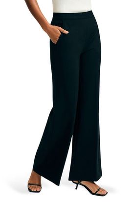 Isaac Mizrahi New York Isaac Mizrahi New York High Waist Ponte Wide Leg Pants