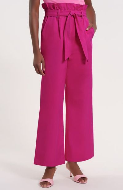 Isaac Mizrahi New York Isaac Mizrahi New York Paper Bag Waist Cotton Pants
