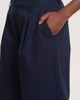 Isaac Mizrahi New York Isaac Mizrahi New York Pleated High Waist Cotton Wide Leg Pants - 3