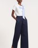 Isaac Mizrahi New York Isaac Mizrahi New York Pleated High Waist Cotton Wide Leg Pants - 4