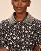 Isaac Mizrahi New York Isaac Mizrahi New York Rhinestone Collar Star Print Cotton Shirtdress - 5