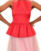 Isaac Mizrahi New York Isaac Mizrahi New York Satin Peplum Top - 1