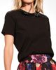 Isaac Mizrahi New York Isaac Mizrahi New York Sequin Embellished Cotton Peter Pan Collar Top - 1