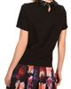 Isaac Mizrahi New York Isaac Mizrahi New York Sequin Embellished Cotton Peter Pan Collar Top - 2