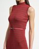 Isaac Mizrahi New York Isaac Mizrahi New York Sleeveless Belted Rib Midi Sweater Dress - 3