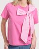 Isaac Mizrahi New York Isaac Mizrahi New York Striped Bow Stretch Cotton T-Shirt - 1