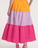 Isaac Mizrahi New York Isaac Mizrahi New York Tiered Stripe Cotton Midi Skirt - 2