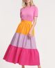 Isaac Mizrahi New York Isaac Mizrahi New York Tiered Stripe Cotton Midi Skirt - 3