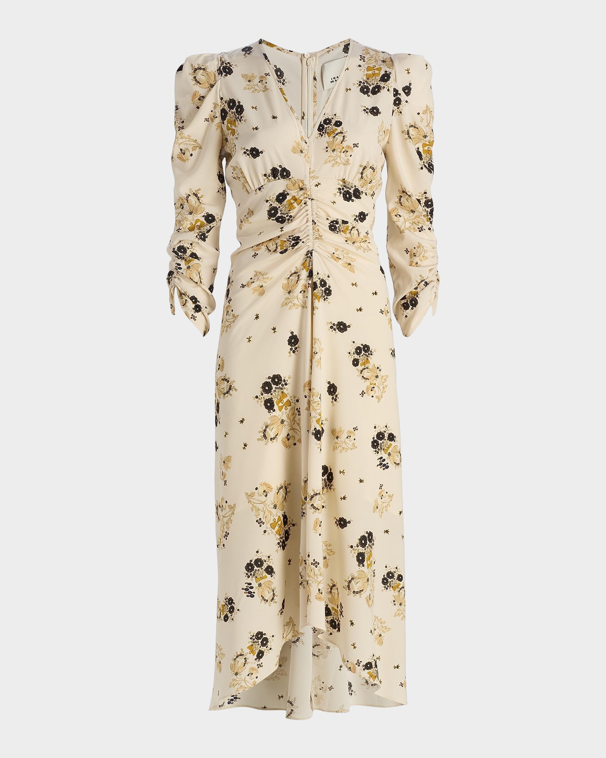 Isabel Marant Albini Floral Silk Midi Dress