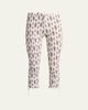 Isabel Marant Alene Smocked Skinny-Leg Capri Pants - 1